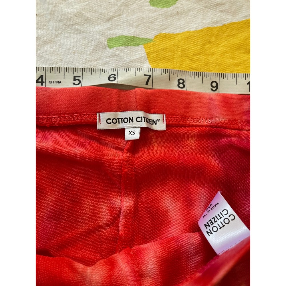 NWT Cotton Citizen Siena Ribbed Biker Shorts Cherry Red Pink Tie Dye XS - Picture 5 of 8